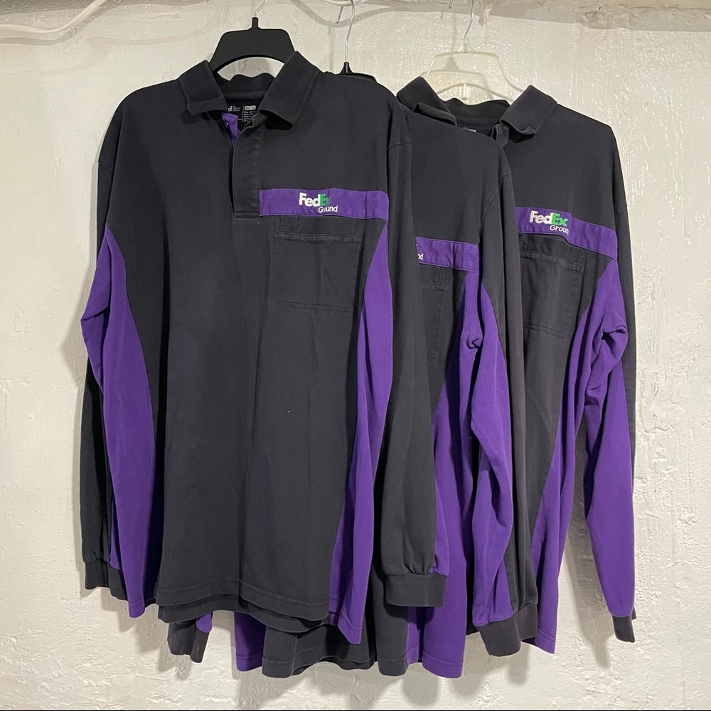 FedEx Uniform Long Sleeve Polo Shirt (Set of 3)